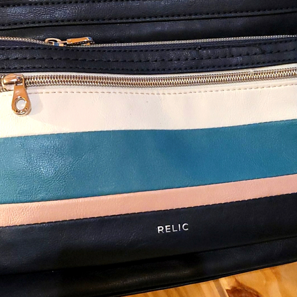Small relic crossbody bag...striped